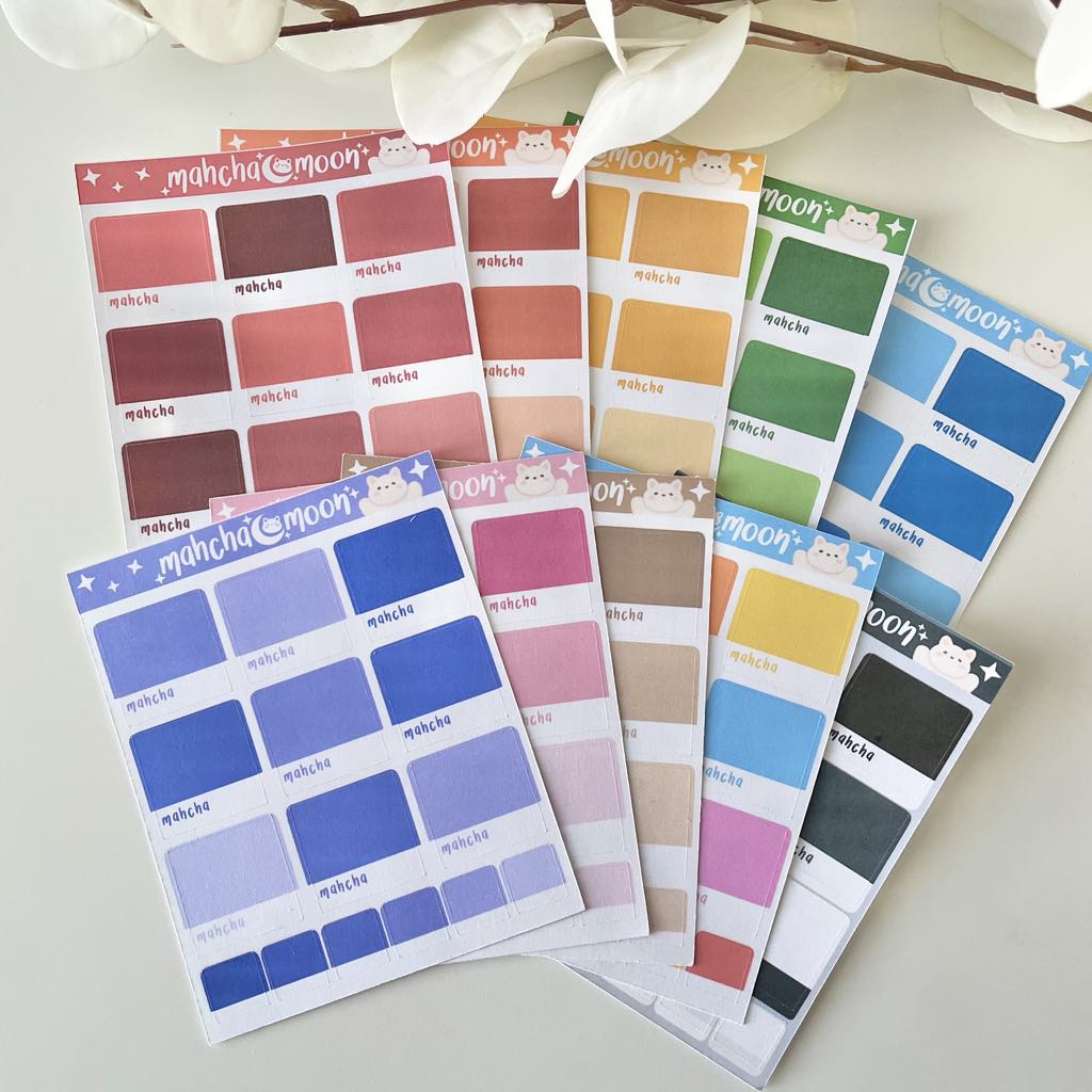 Pantone Swatches Sticker Sheets