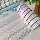 White Grid Mini Washi Tape