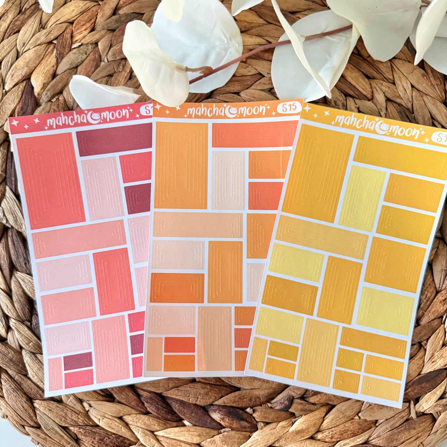 Concentric Rectangle Sticker Sheets