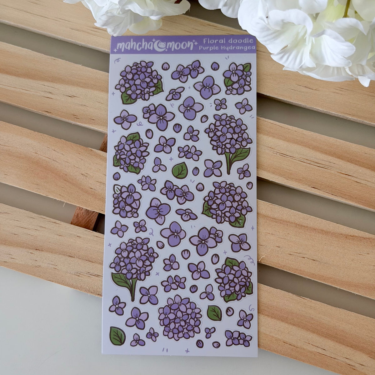 Doodle Hydrangea's | Deco Sticker Sheets