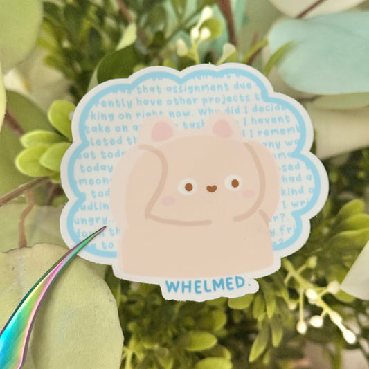 Whelmed Vinyl Sticker