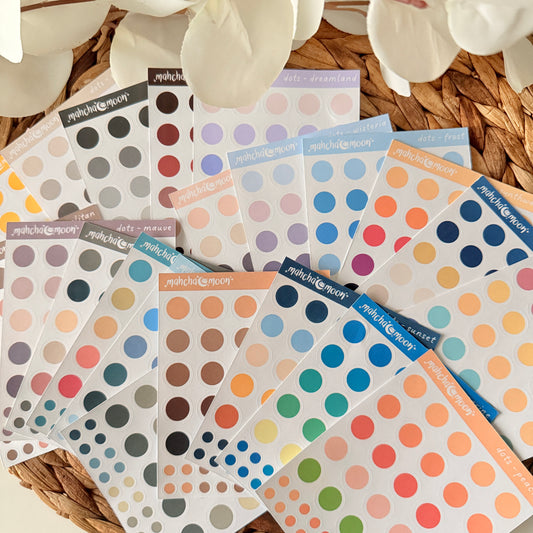 Palette Dot Sticker Sheets