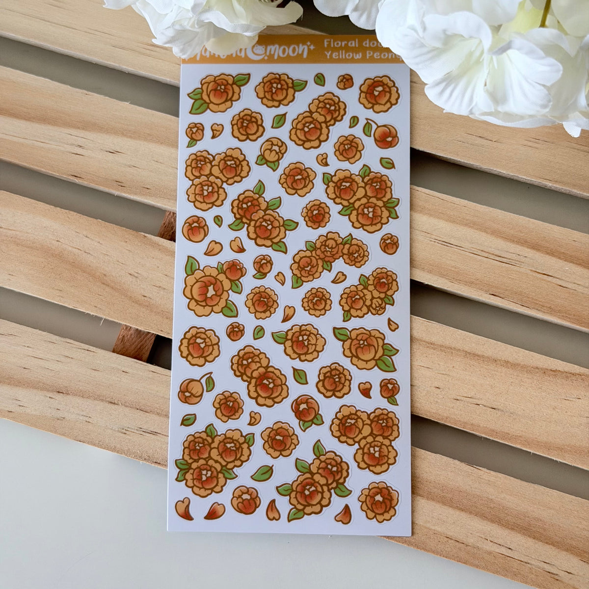 Doodle Peonies | Deco Sticker Sheets
