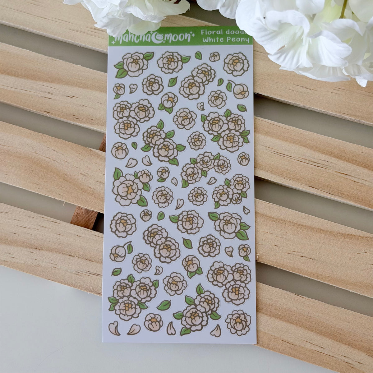 Doodle Peonies | Deco Sticker Sheets