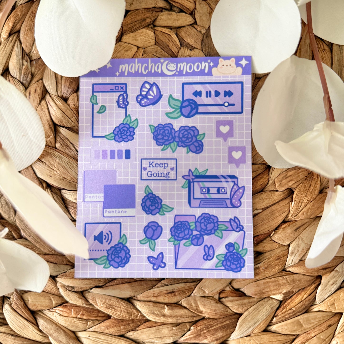 Aesthetic Florals Sticker Sheets