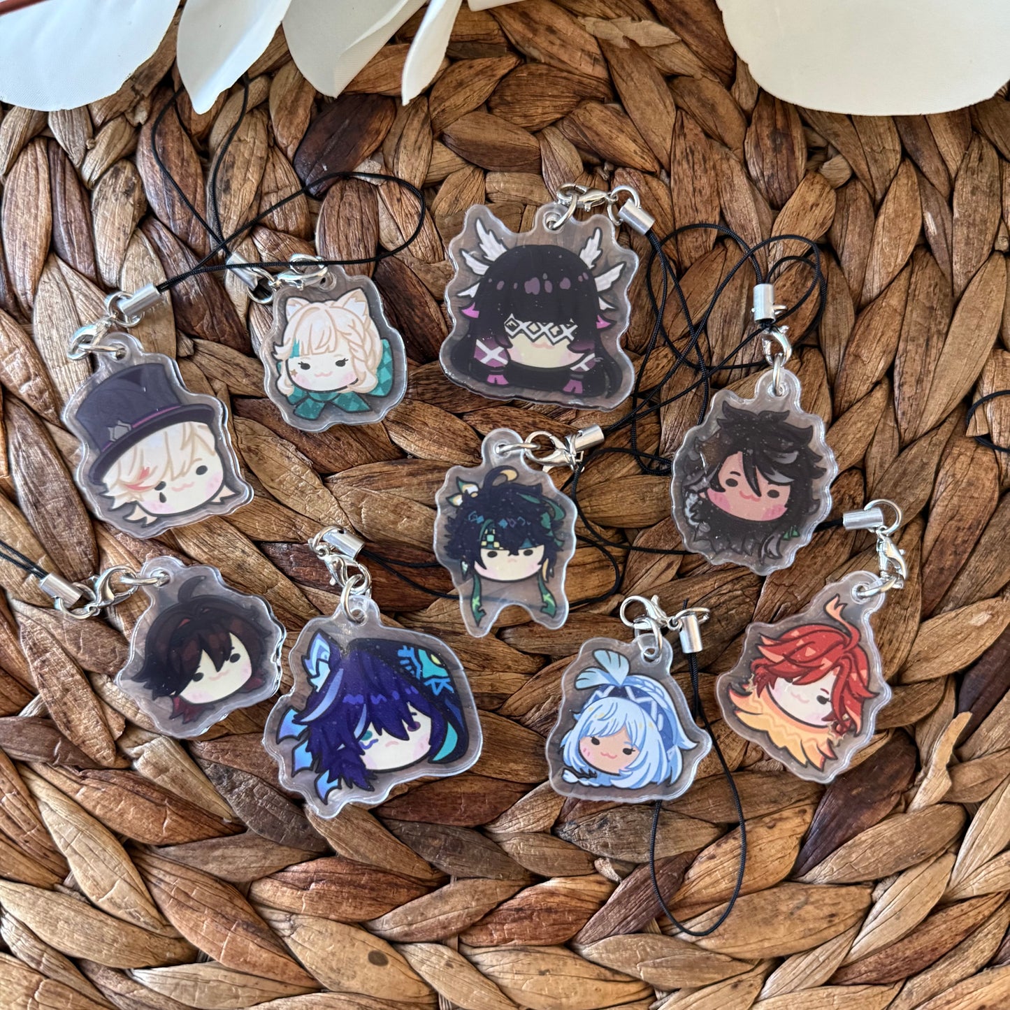 Genshin Impact Mini Keychains/Phone Charms