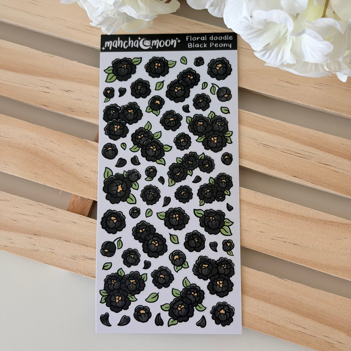 Doodle Peonies | Deco Sticker Sheets