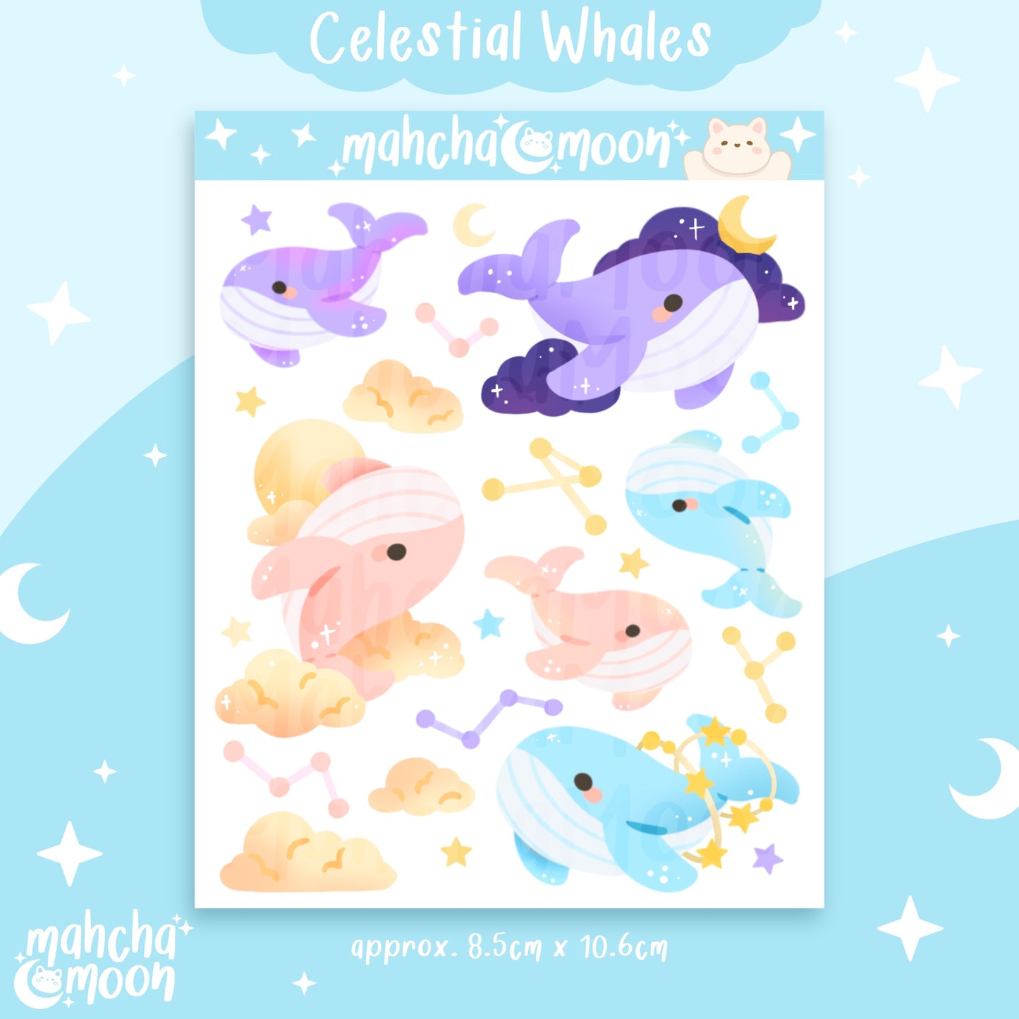 Dreamer Whales Sticker Sheet