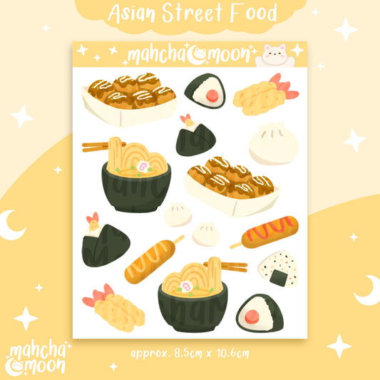 Asian Street Food Sticker Sheet