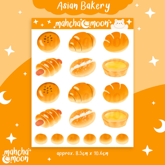 Asian Bakery Sticker Sheet