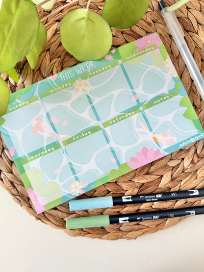 Weekly Planner Pads - Sunday Start