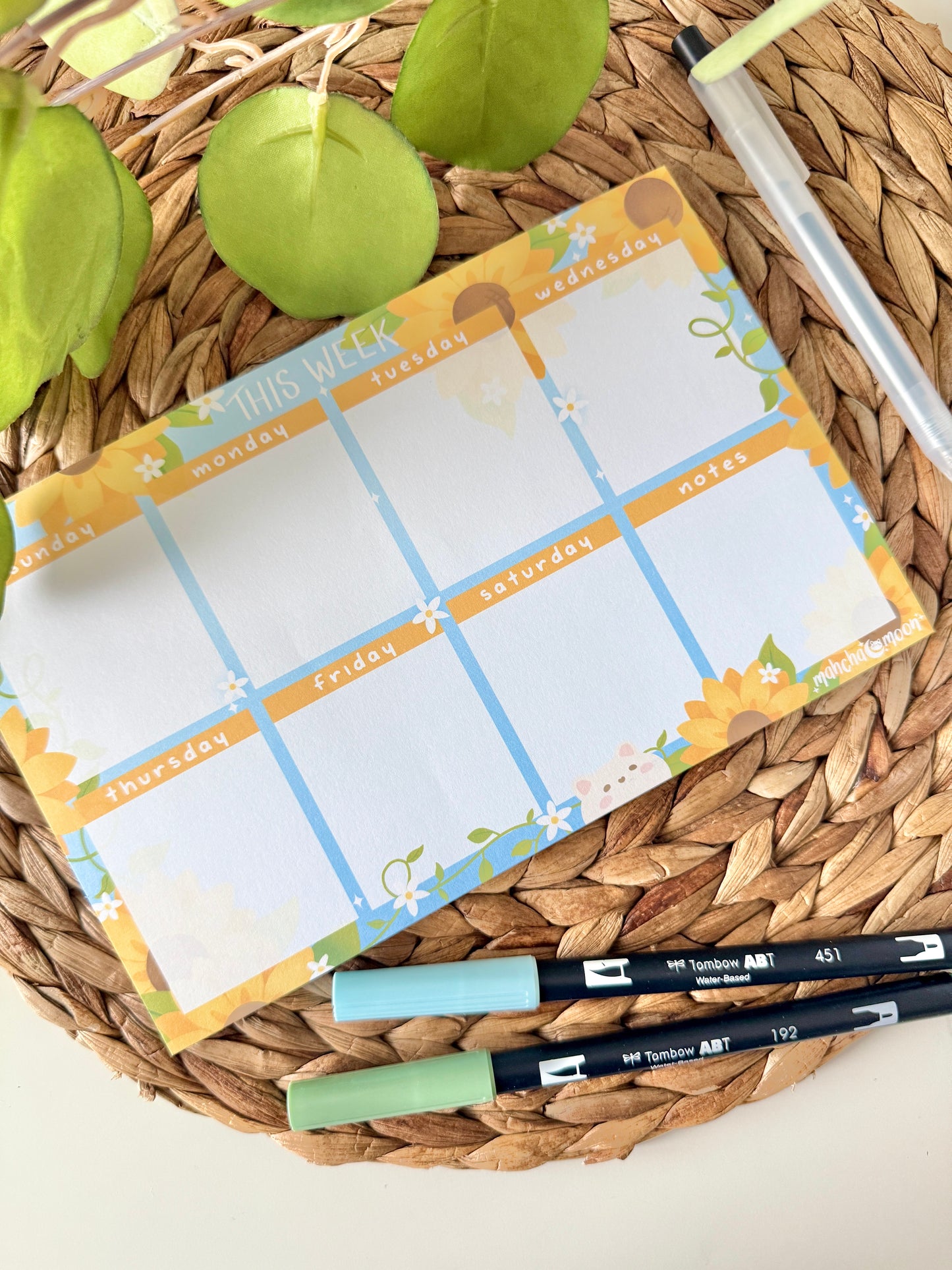 Weekly Planner Pads - Sunday Start