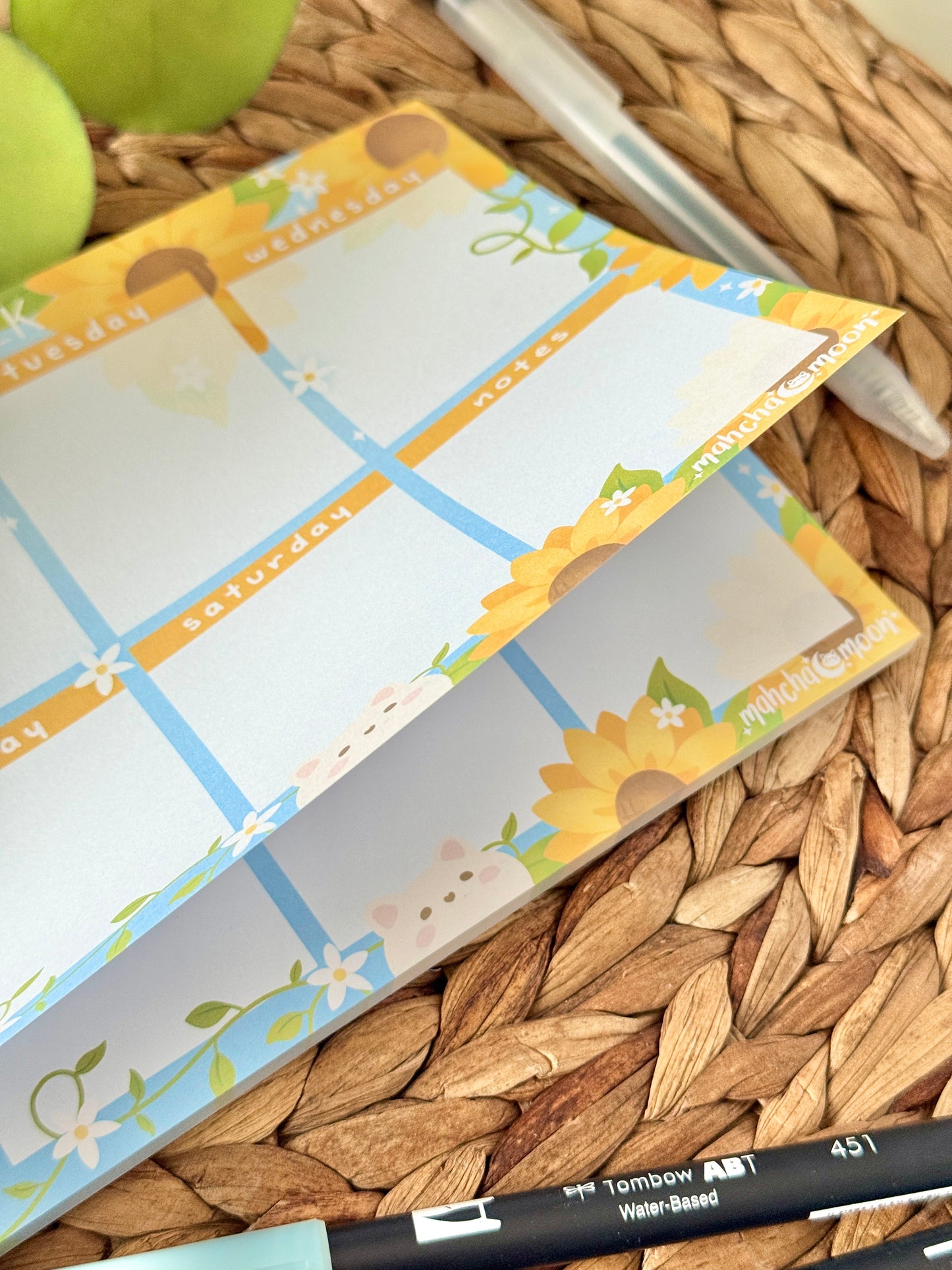 Weekly Planner Pads - Sunday Start