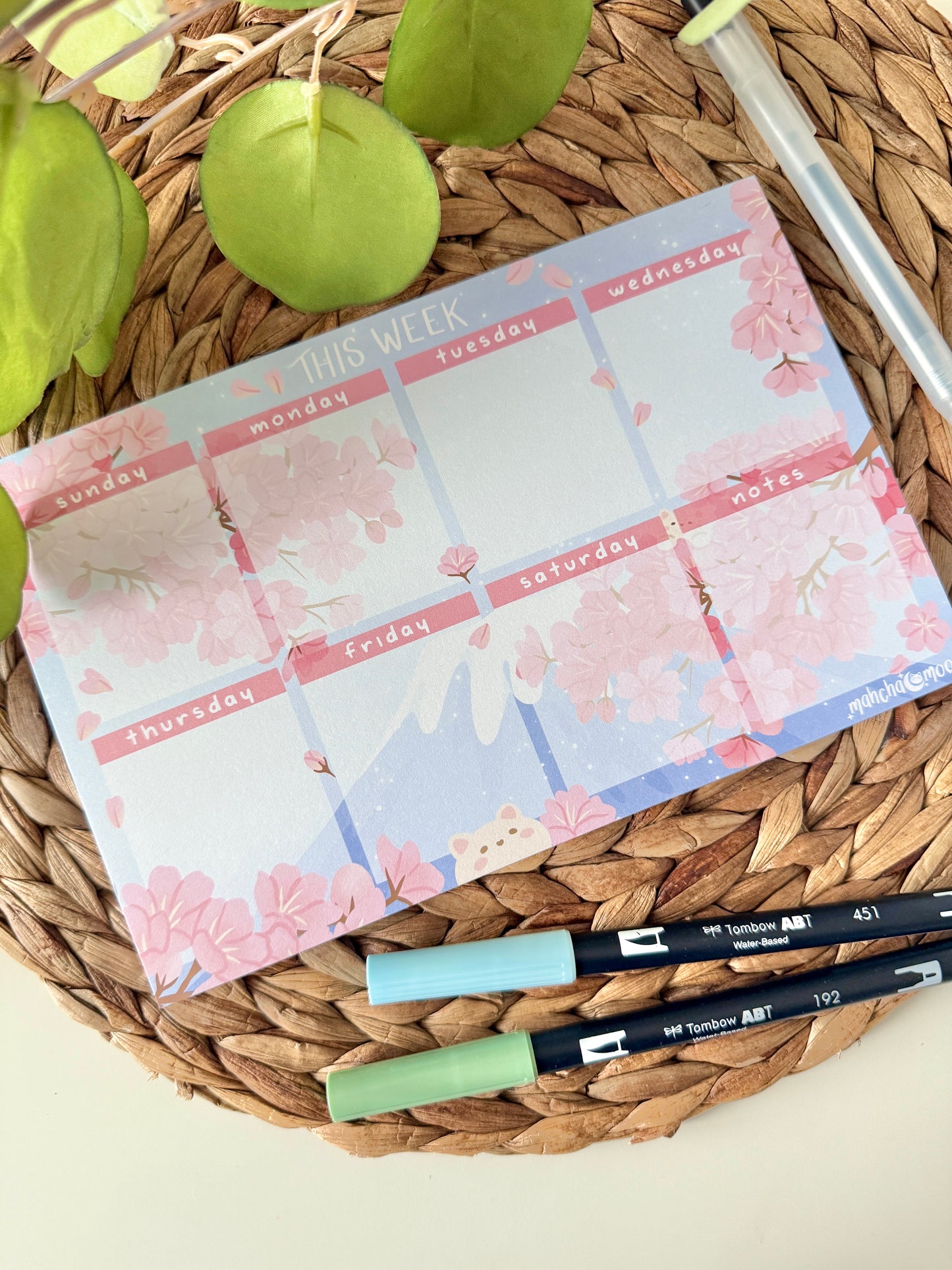 Weekly Planner Pads - Sunday Start