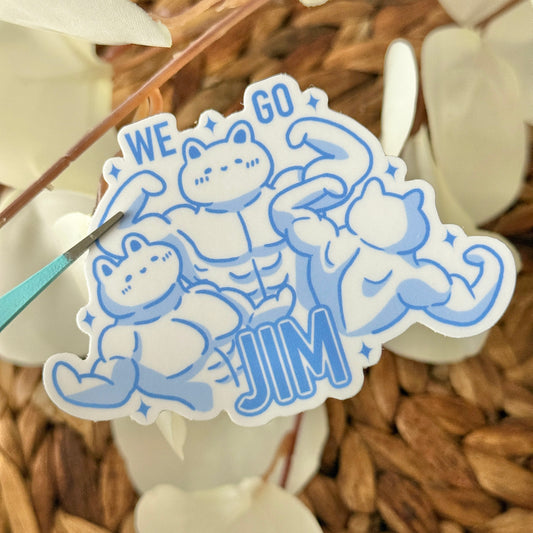 We Go Jim Vinyl Sticker