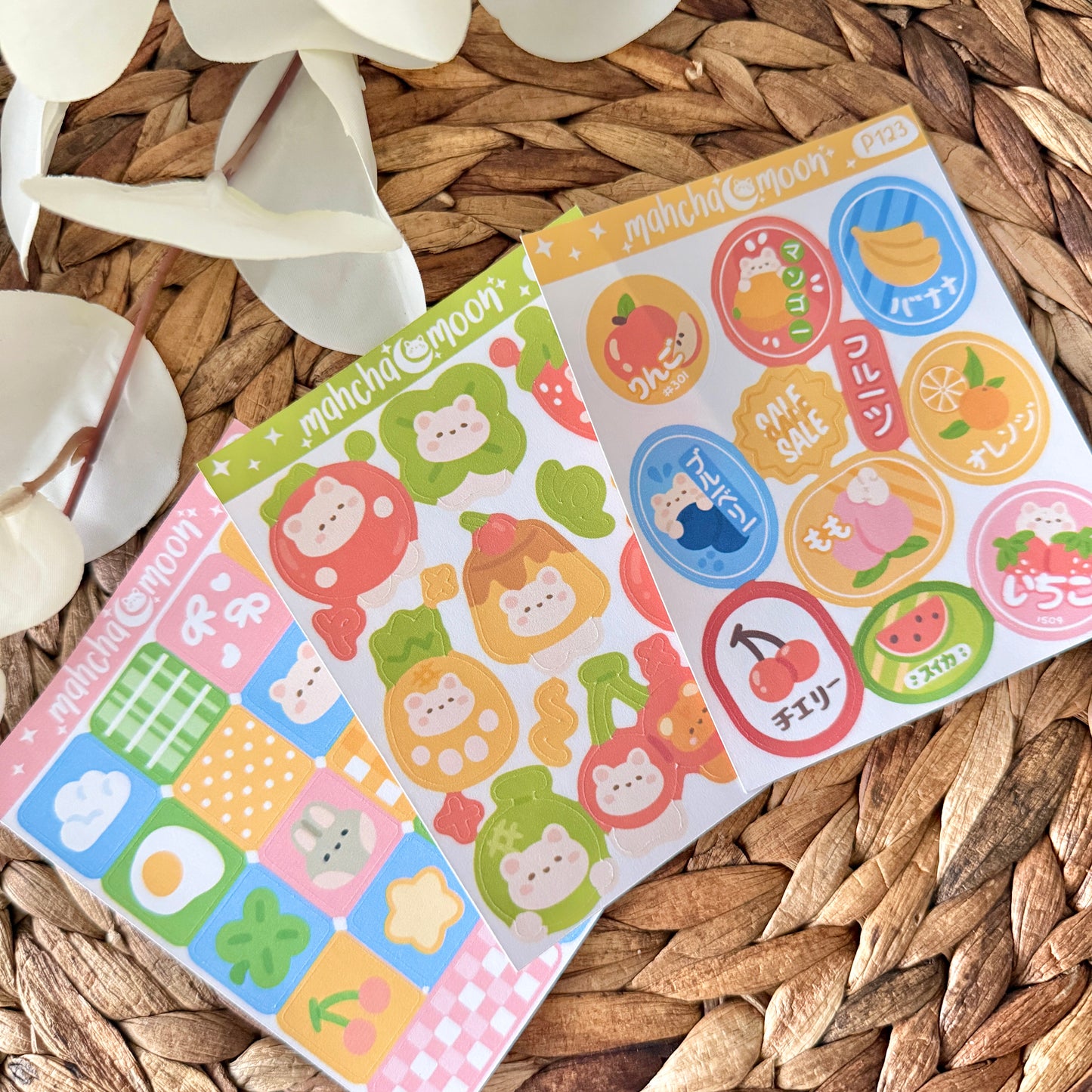 Patreon Sticker Club - Kawaii Theme Sticker Sheets