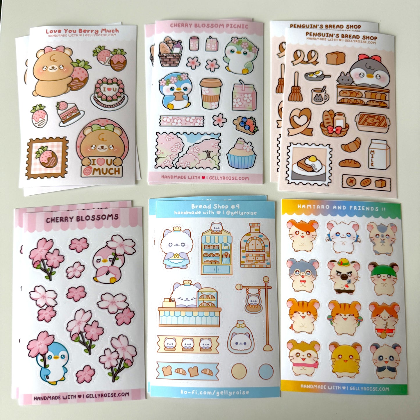 GellyRoise Sticker Sheets and Stationery