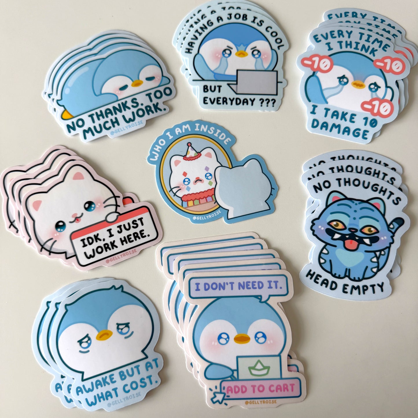 GellyRoise Sticker Sheets and Stationery