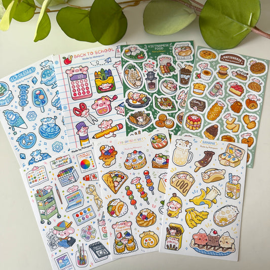 Mokopuni Art Sticker Sheets