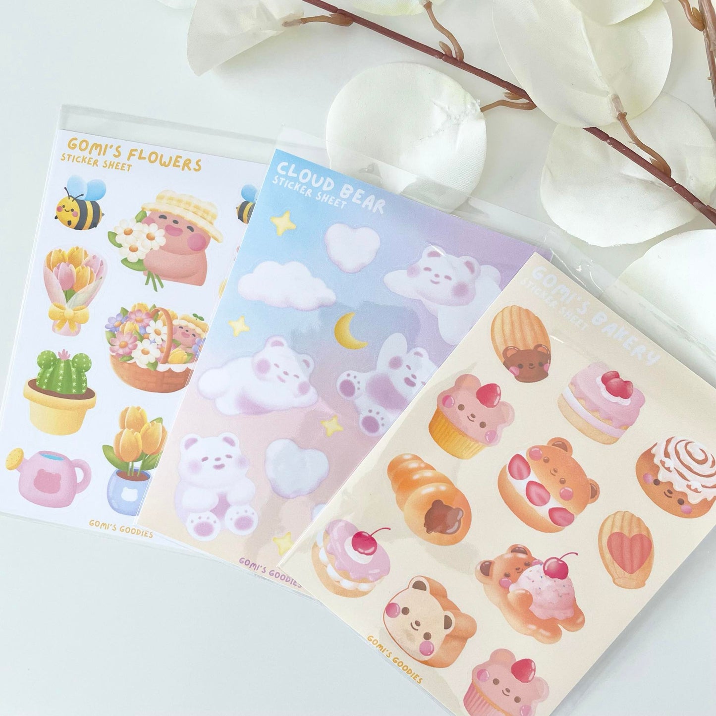 Shy Gomi Sticker Sheets