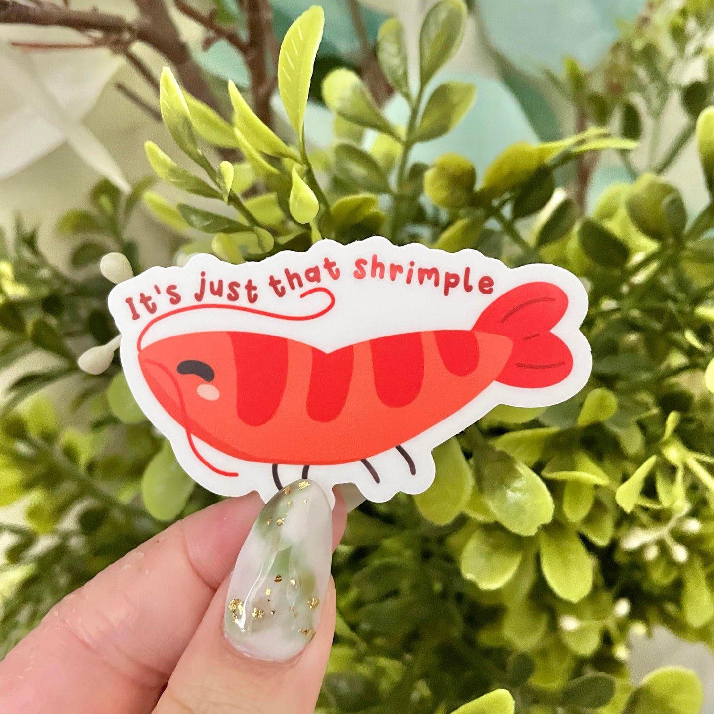 Shrimple Vinyl Sticker