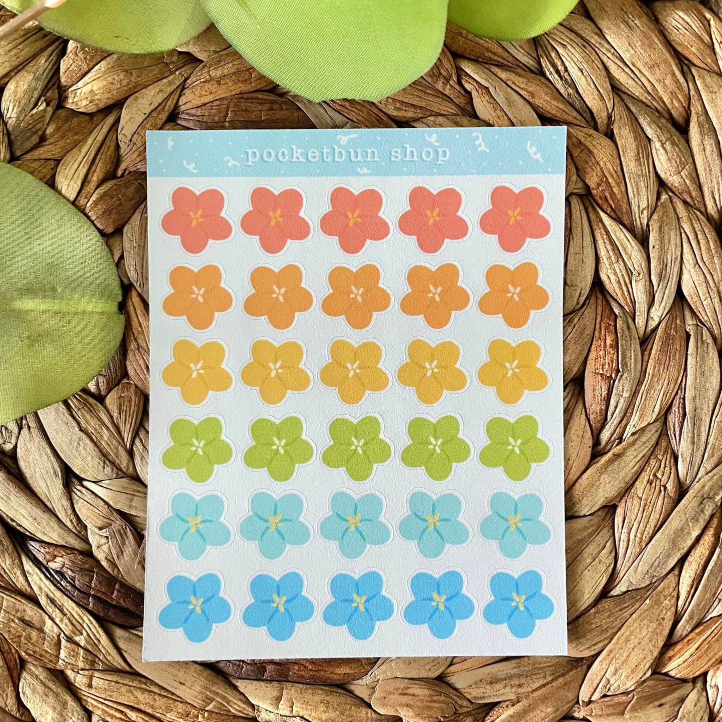 Patreon Sticker Club - Flower Sticker Sheets