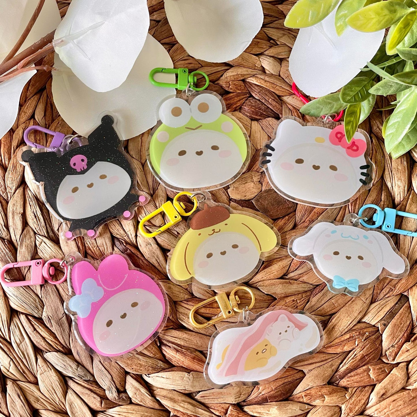 Sanrio Tofu Keychains