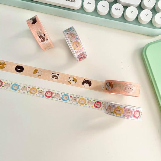 Chubby Kitty and Spring Tofu Washi Tape