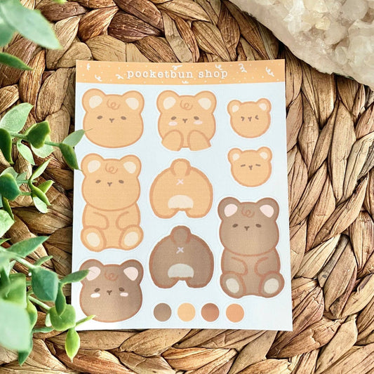 Chai The Bear Sticker Sheet