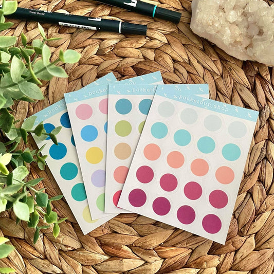 Pallet Dot Sticker Sheets (Version 4)