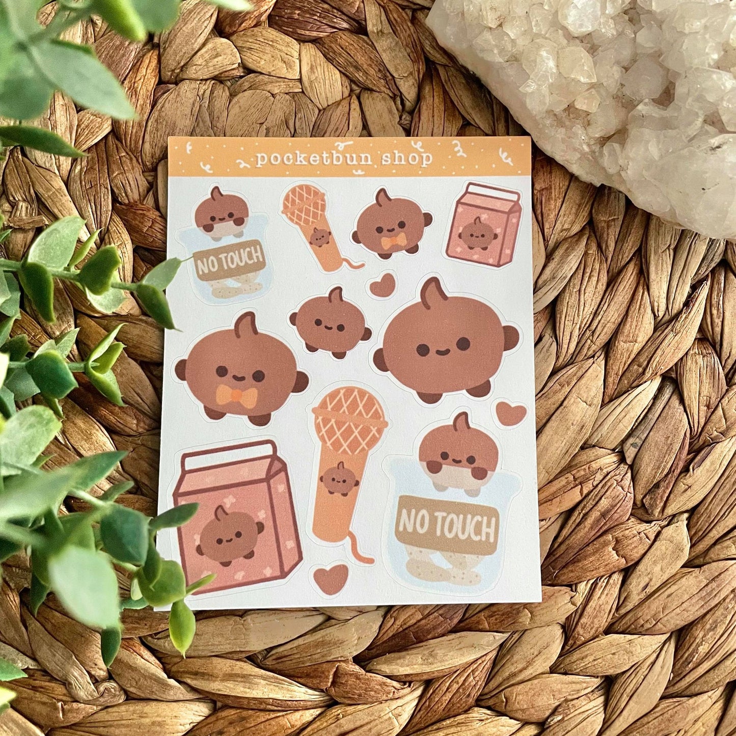 Cute BT Mascot Sticker Sheets