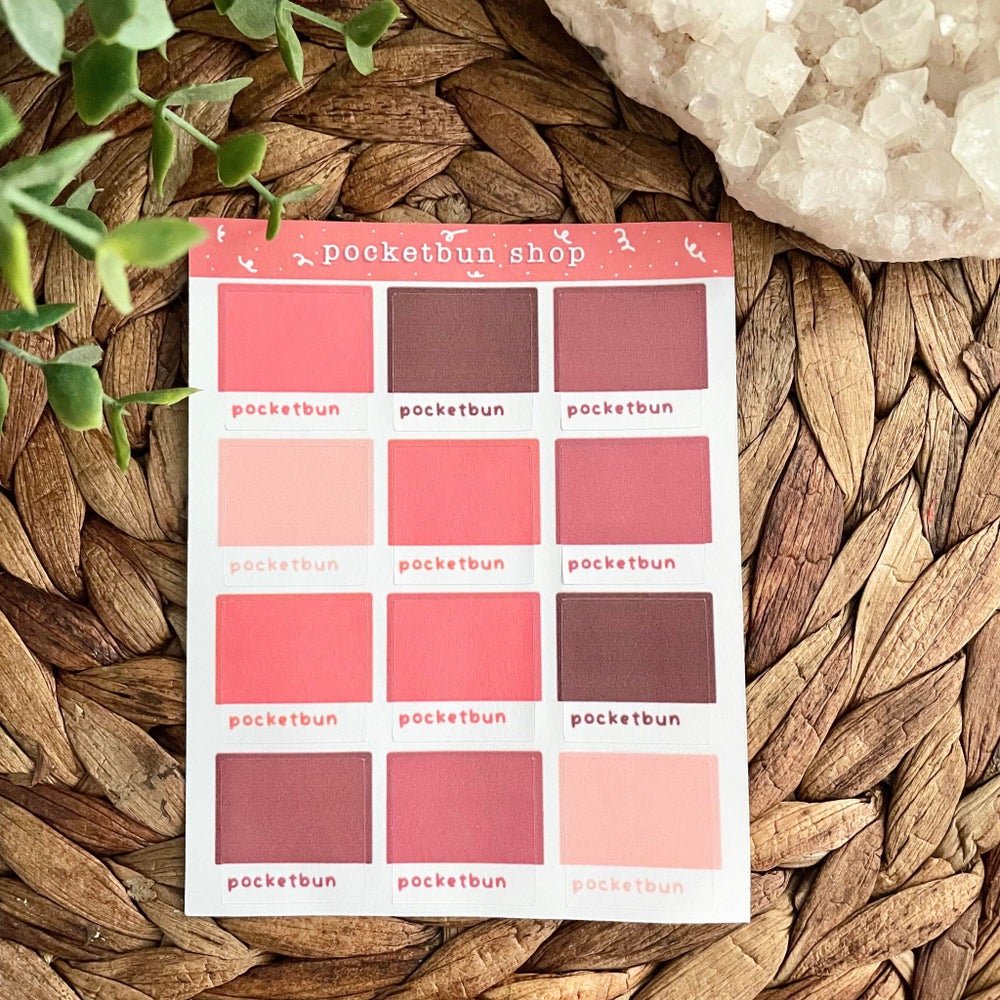 Pantone Swatches Sticker Sheets