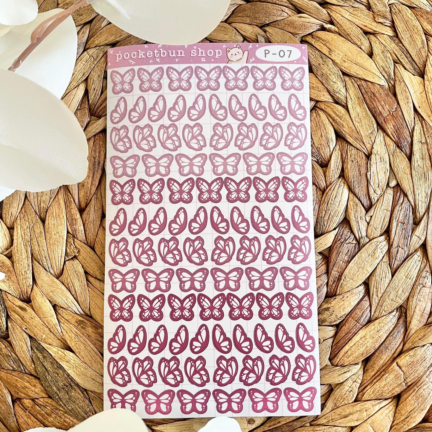 MATTE Butterfly Vinyl Deco Sticker Sheets