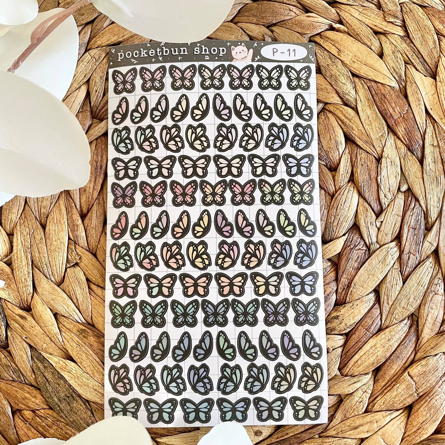 MATTE Butterfly Vinyl Deco Sticker Sheets