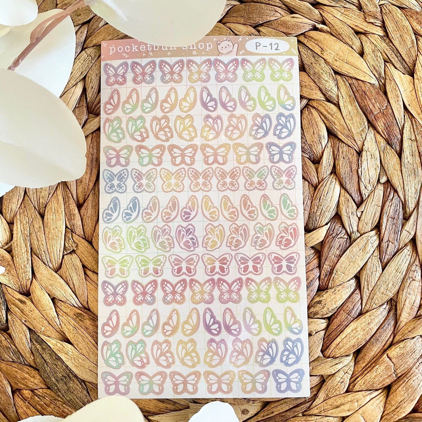MATTE Butterfly Vinyl Deco Sticker Sheets