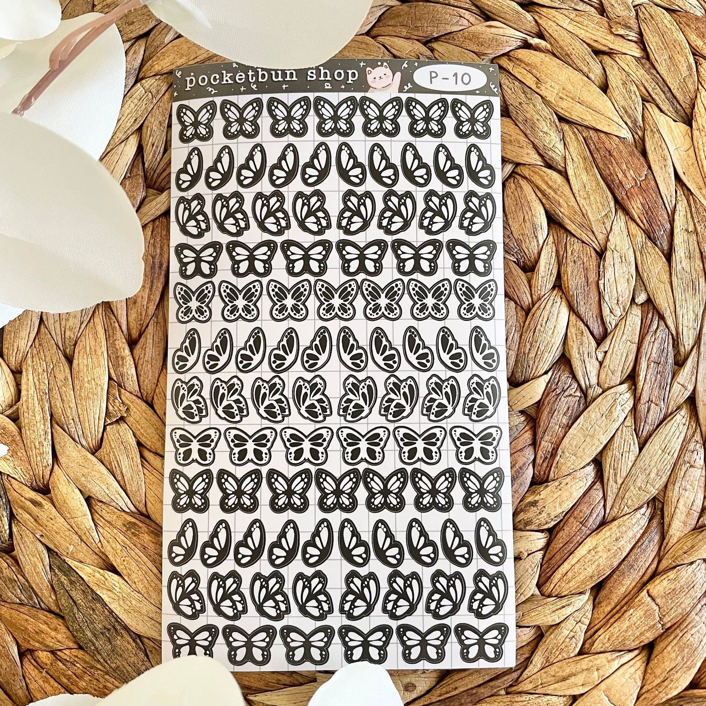 MATTE Butterfly Vinyl Deco Sticker Sheets