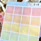 Concentric Square Sticker Sheets