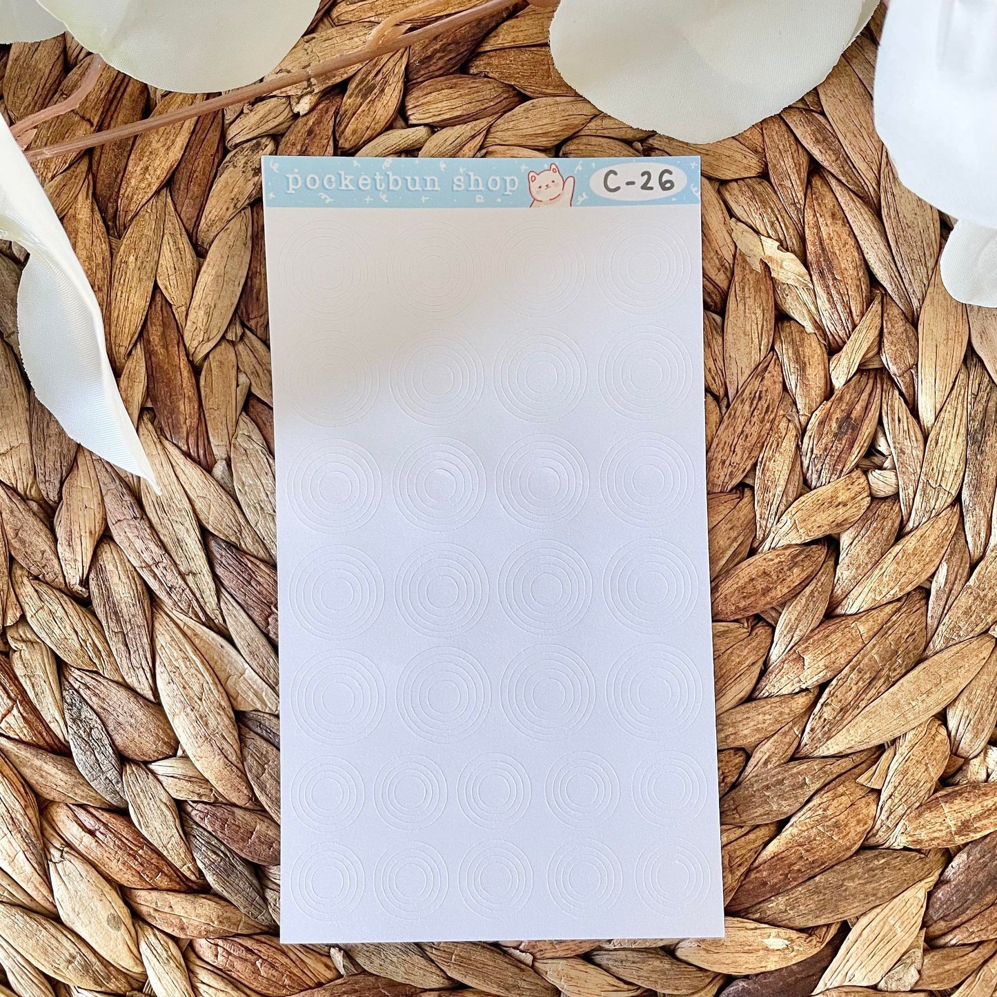 Concentric Circle Sticker Sheets