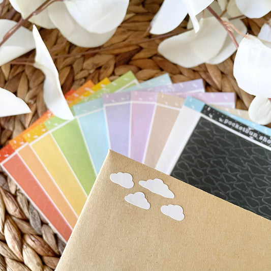 Mini Cloud Deco Sticker Sheets BGRADE