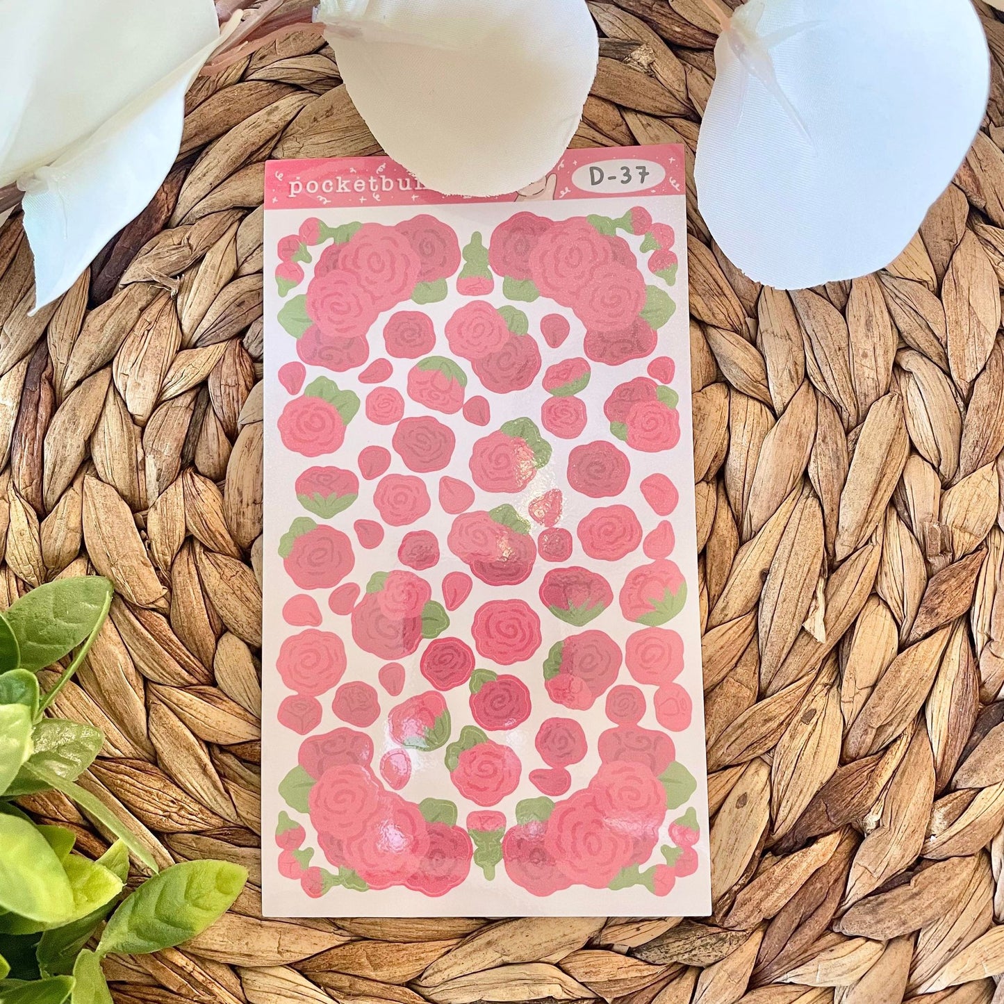 Rose Vinyl Deco Sticker Sheets