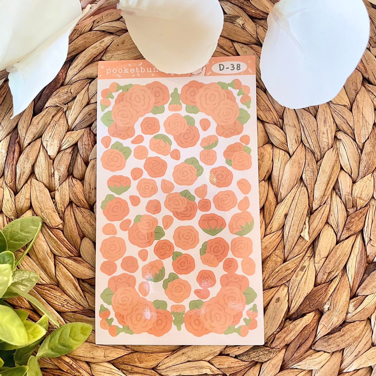 Rose Vinyl Deco Sticker Sheets