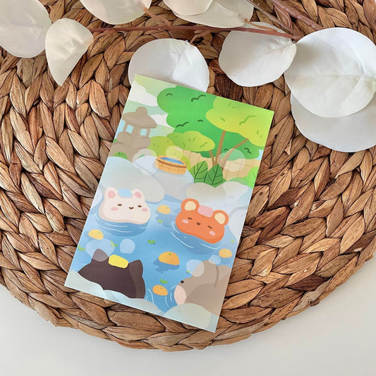 Onsen Art Print