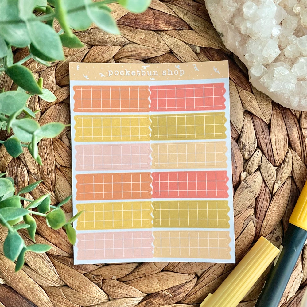 Fall Washi Strips Sticker Sheet