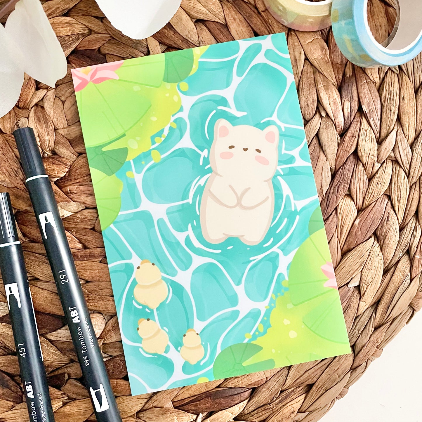 Lazy River Tofu Art Print